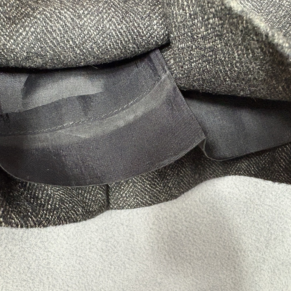 Lauren Ralph Lauren Size 14 Wool Herringbone Dress Pants Gray Black Lined - Picture 6 of 10